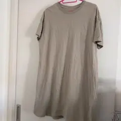 ベージュ 半袖 ワンピース 150　GU