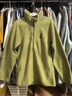 mont-bell ハーフジップ フリース M グリーン