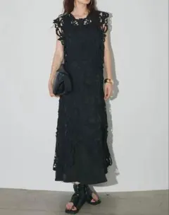 ANDREA & Co. アンドレアコー　レースレイヤードワンピース