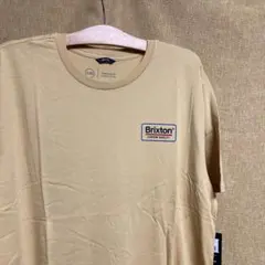 未使用 BRIXTON ブリクストン ロゴプリント Tシャツ ベージュ XXLのサムネイル