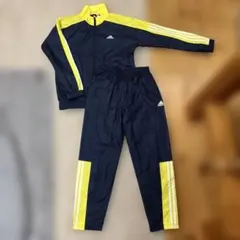 adidas ジャージ上下セット J150 ネイビー/イエロー