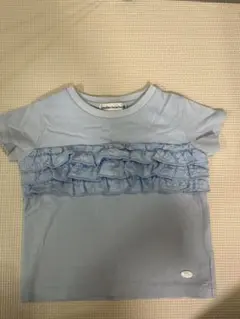 BeBe 水色 フリル Tシャツ 95のサムネイル