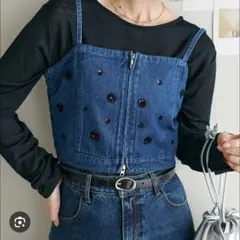 ディスコート　デニムビスチェ