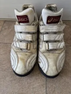 ASICS 安全靴 ホワイト/レッド ベルクロ - メルカリ