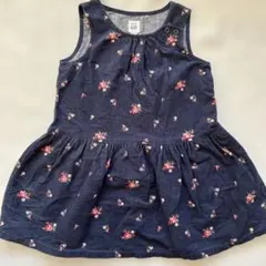 【他商品と同梱で300円】花柄コーデュロイワンピース