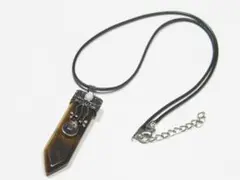 天然石　タイガーアイ　虎目石　ネックレス　チョーカー