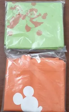 ミッキー&ミニーと チップ&デールのエコバッグ二点