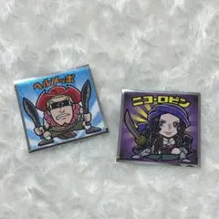 ワンピース ビックリマンチョコ ヘルメッポ ニコロビン シール2枚セット