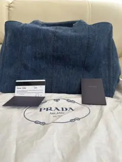 PRADAプラダ カナパ デニムトートバッグ