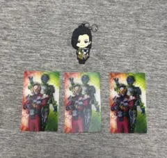 仮面ライダージオウ　ウォズ　渡邊圭祐　　ラバーストラップ　カード　セット