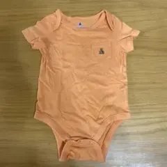 baby gap オレンジ ポケット付きロンパース　70