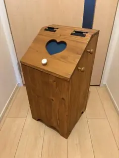 アメリカンカントリー家具　カントリーハートダストBOX 引き出し付き　ミニ アメリカンカントリー家具 カントリーハート ダストBOX 上開き