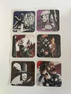 僕のヒーローアカデミア ヴィラン アートコースター6枚セット