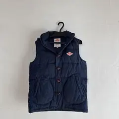 リリー様専用　DANTON デニム ダウンベスト フード付き　34