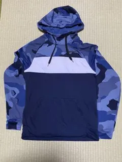 Nike 青系カモフラージュ パーカー S