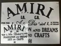 AMIRI アイロンプリントシート 大小サイズセット