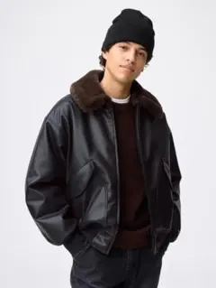 GU ウォームパデッドフライトジャケット　XL ほぼ新品・未使用品のサムネイル