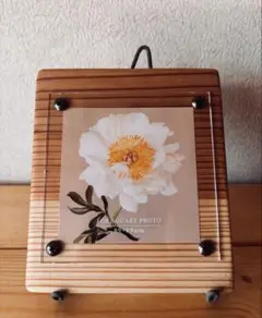 木製フォトフレーム　ハンドメイド　一点物　木製インテリア