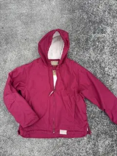 裏ボア フルジップ パーカー ジャケット ワインレッド フーディー