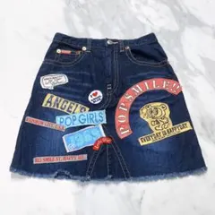 ANGELBLUE♡エンジェルブルー　デニムスカート　L　平成　女児　Y2K