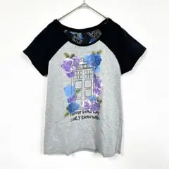 ARDIS 花柄プリント Tシャツ Mサイズ 半袖 カジュアルトップス