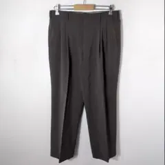 00's vintageメンズ スラックス ダークグレー ワンタック