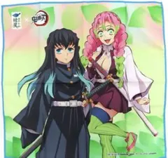 【新品 非売品】鬼滅の刃　時透無一郎＆甘露寺蜜璃　ビジュアルアート風呂敷