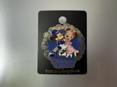 東京ディズニーシー2002 クリスマスピンバッジ ミッキー ミニー 限定