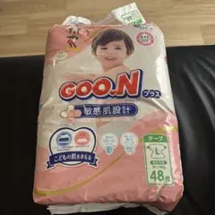 GOO.N プラス 敏感肌設計 テープ Lサイズ 48枚