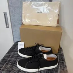 極美品hALON メッシュ オックスフォード スニーカー26.5cm