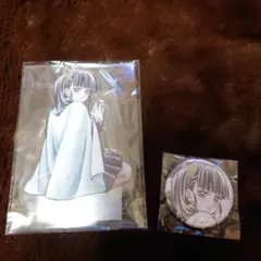 鬼滅の刃　栗花落カナヲ アクリルスタンド　缶バッジ