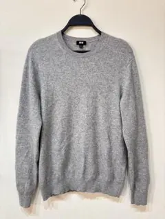 美品　ユニクロ　カシミア100% ニット　セーター　クルーネック　M メンズ