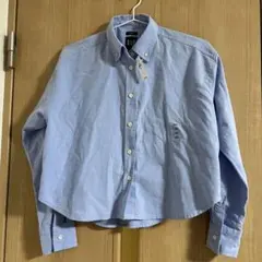 GAP オーガニックコットン　オックスフォードクロップドビッグシャツ　xxs
