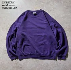 CHEETAHソリッドスウェット古着フェードパープルUSA製CBOY 90s美品