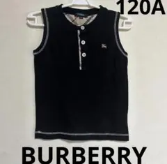 BURBERRY バーバリーキッズ　タンクトップ　ブラック ノースリーブ　120のサムネイル