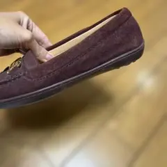 スエード ローファー ダークブラウン