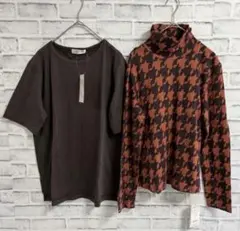 【未使用タグ付】レディーストップス 2点セット L