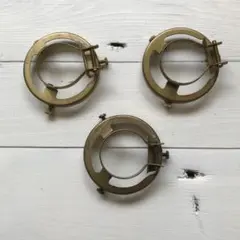 アメリカ電気ソケット用ギャラリー ランプシェードホルダー ビンテージ 真鍮製