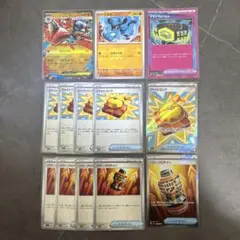 メガルカリオex デッキパーツ　ファイトゴング　SR マキシマムベルト他　ポケカ