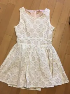 アンクルージュ花柄ワンピース　ピンク