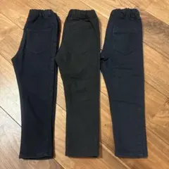 キッズ　レギンスパンツ　ブラック　３枚まとめ売り