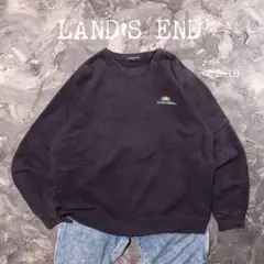 LAND’SEND トレーナー スウェット　企業ロゴ　刺繍　シンプル