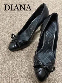DIANA ダイアナ パンプス リボン 22cm 黒