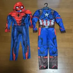 ハロウィン　スパイダーマン&キャプテン・アメリカ　仮装　2点セット