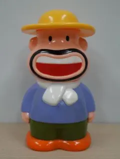 Meiji Nitto カールおじさん 貯金箱 ソフビ人形
