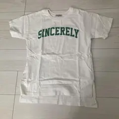 Samansa Mos2 SINCERELY ロゴTシャツ ホワイト Fのサムネイル
