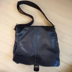 COACH コーチ ショルダーバッグ F70105 メンズ レザー ブラック