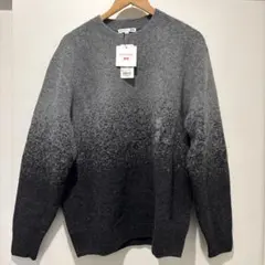 2024AW ユニクロ スフレヤーングラデーションクルーネックセーター