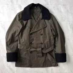 極美品 イヴサンローラン サイズ50 コート ジャケット 極美品バーバリーロンドン トレンチコート メガチェック ハニー