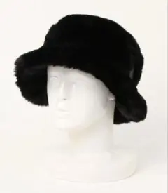 FURLAブラックファーバケットハット